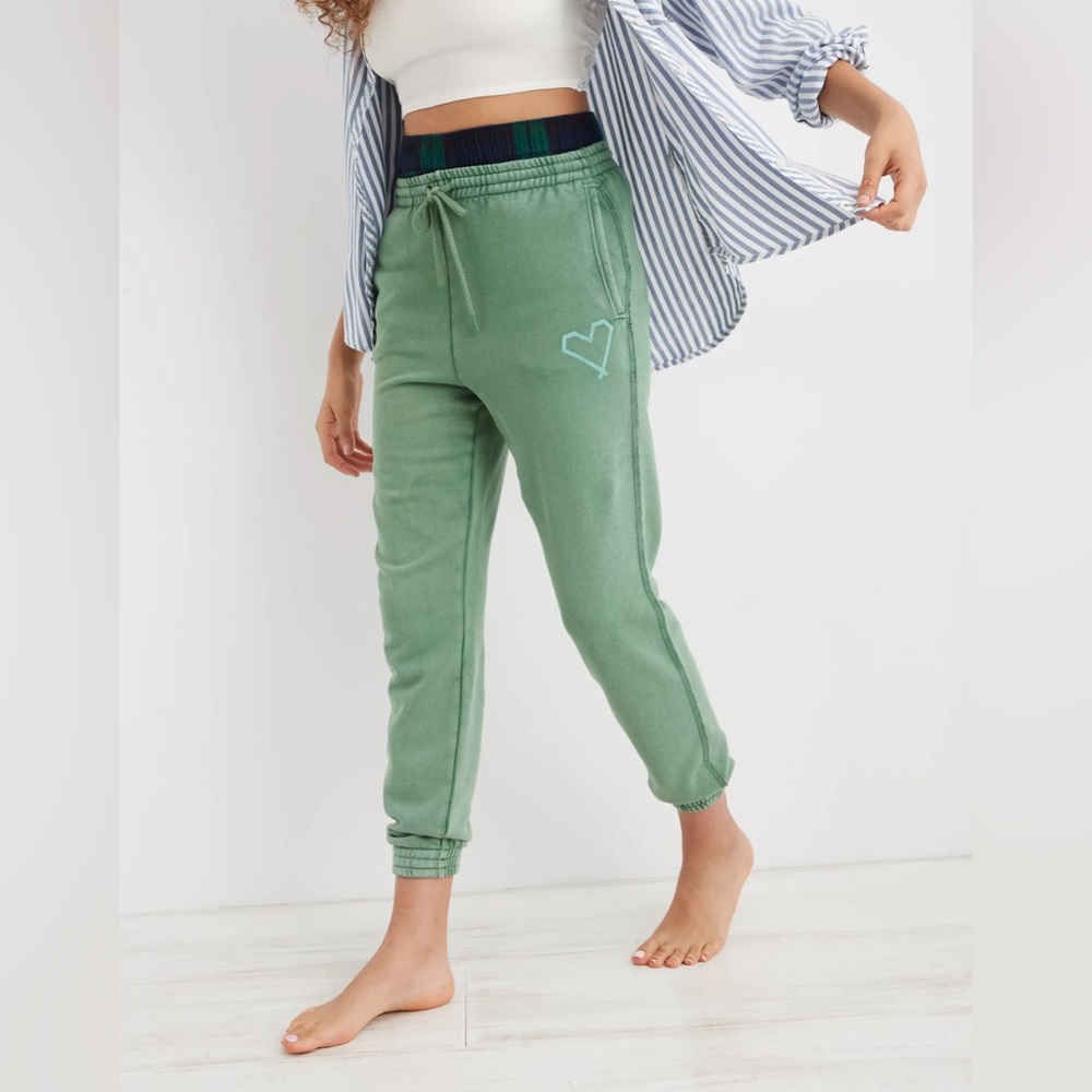 Aerie. ANYTIME® The Sweat High Waisted Jogger. Frosty Trail. Size Small.
